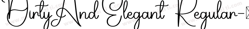 Dirty And Elegant Regular字体转换